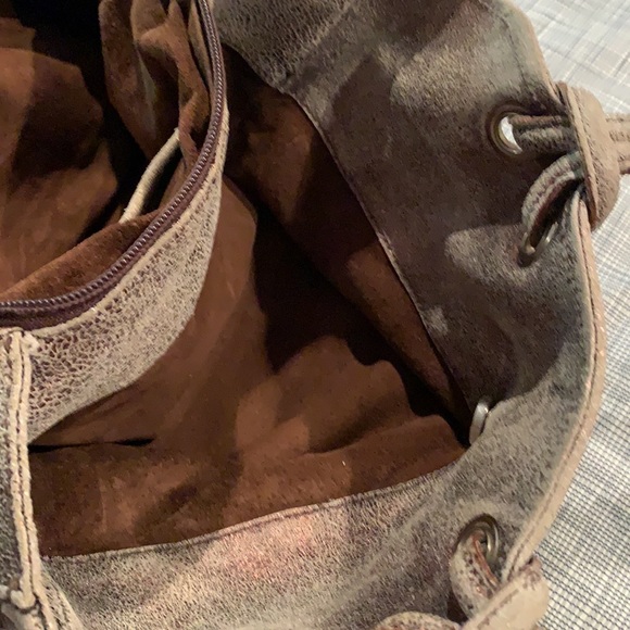 Copper metallic suede bag - Picture 5 of 14